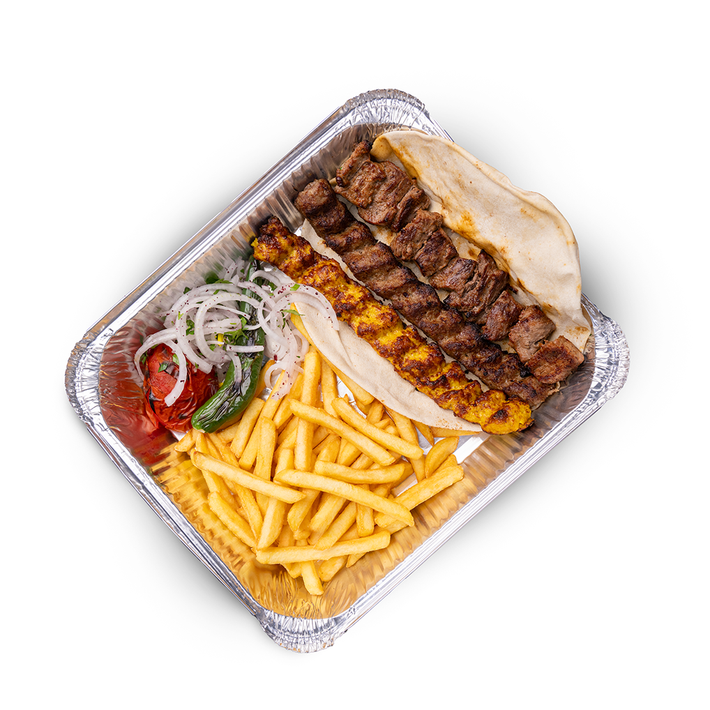 mix grill with fries